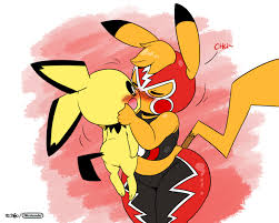 Pichu's electric type gives a damage bonus with most electric moves, and immunity to paralysis status. Kanna And Pichu 1 By Joaoppereira Fur Affinity Dot Net