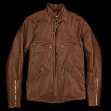 Unionmade Rrl Leather Knowles Jacket In Brown Jackets Leather Jacket Leather
