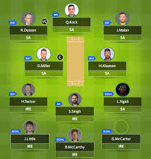 Low bet on sa on map 3, just for fun. Ireland Vs South Africa 1st Odi Dream11 Team Prediction Today Ire Vs Sa Who Will Win