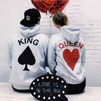 Relationship king and queen hoodies. King And Queen Hoodies New Multi Colors Matching Her His Couples Ebay