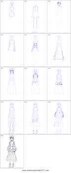 How To Draw Asuna From Sword Art Online Printable Drawing Sheet By Drawingtutorials101 Com Sword Art Online Drawing Sword Art Online Sword Drawing