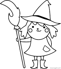 Click the download button to view the full image. Witch Coloring Pages Coloringall