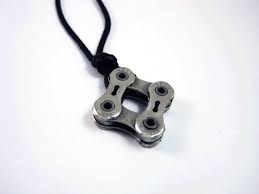 Kinetic Diamond Bike Chain Pendant Handmade Recycled Bike Chain Bicycle Jewelry Diamond Bike