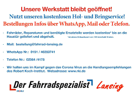 Unsere Werkstatt Hat Weiterhin Geoffnet Ihr Fahrradspezialist Lansing In Vreden Und Umgebung