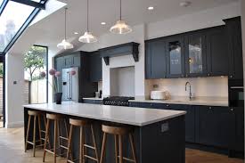 Maybe you would like to learn more about one of these? Modern Shaker Kitchen In Dark Grey Blue Modern London By Eclectic Interiors Houzz Ie