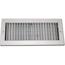 Helps maintain and improve indoor air quality. Fixed Blades Return Supply Air Grill 2 X 14 Floor Register With Louvered Design White Hvac Premium With Damper Lever Tools Home Improvement Hvac