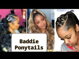A ponytail is a hairstyle in which hair on the head is pulled away from the face, gathered and secured with a hair tie. 2020 Easy Ponytail Ponytail Hairstyles For Black Hair 3 Youtube