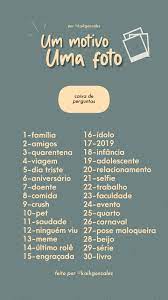 um motivo uma foto brincadeiras de whatsapp perguntas frases de perguntas perguntas de tags