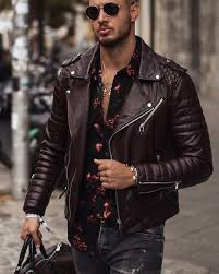 Winter Season Men Dark Brown Beautiful Casual Outerwear Jacket Produ Jackets Men Fashion Leather Jacket Outfit Men Biker Outfit