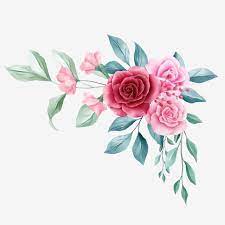 Beautiful Floral Border For Wedding Or Greeting Card Composition Wedding Invitation Flowers Png Transparent Clipart Image And Psd File For Free Download Floral Watercolor Floral Poster Flower Drawing Design