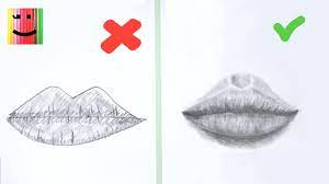 Do vs Don't : How to Draw Realistic Lips for Beginners - YouTube