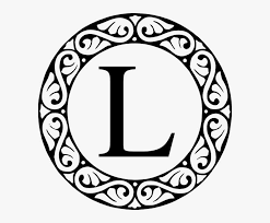 Download L Scroll Circle Monogram Svg Clip Arts 582 X 596 Px Png Image Transparent Png Free Download On Seekpng