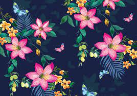 Find the best wallpaper rolls & sheets at the lowest price from top brands like york, anthropologie, roommates & more. Tropical Floral Wallpapers Top Free Tropical Floral Backgrounds Wallpaperaccess