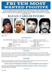 Conspiracy to commit violent crimes in aid of racketeering; Rafael Caro Quintero Fbi