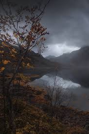 Desktop, tablet, iphone 8, iphone 8 plus, iphone x, sasmsung galaxy, etc. Mountains Lake Black Clouds Dusk 640x1136 Iphone 5 5s 5c Se Wallpaper Background Picture Image