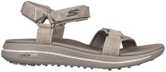 Skechers Women's GO GOLF 600 Arch Fit Golf Sandals Taupe - Carl's Golfland