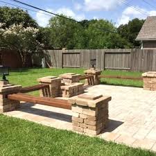 How to build a patio an easy do it yourself project you. Pavestone Rumblestone 105 In X 7 In Cafe Large Wall Block 91969 The Home Depot Backyard Landscaping Backyard Small Backyard