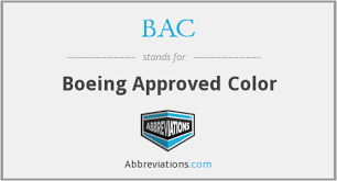 Bac Boeing Approved Color