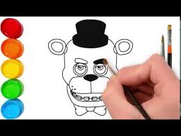 Want to discover art related to funtime_foxy? Coloring Page Freddy Five Nights At Freddy S Learn How To Draw Freddy Youtube