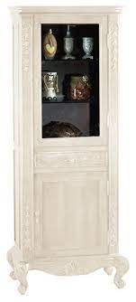 Whether you're proudly displaying sports trophies, antiques from your grandparents, or fascinating artifacts brought. 33 Garonne Curio Cabinet Display Case Antique White Victorian Bathroom Cabinets By Maykke