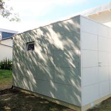 Geha Cubo Mit Hpl Platten In 2020 Gartenhaus Schalung Haus