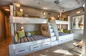 Beautiful Bunk Beds With Smart Storage And Chic Wall Mounted Lights By Lovelace Interiors If There Is Eno Bunk Beds Built In Bunk Bed Designs Built In Bunks