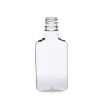 200ml Clear PET Plastic Flasks Bottles