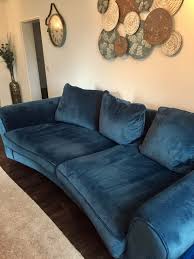 Big Sofa Couch Petrol Blau Samt Sitzgarnitur Ebay Sofa Couch Sofa Sessel Haus Deko