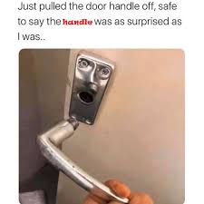 A cultural feature or a type of behaviour that is passed from one generation to another meme. Online Alarm Clock On Twitter Door Handle Surprise Time Https T Co R84k6tdjgf Humor Meme Memes Dailymemes Memebase Memehumor