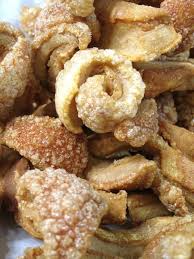 Our fried pork rind is 100% natural, without colourings or preservatives added. Chicharron De Puerto Rico Fried Pork Rinds Puerto Rico Food Island Food Caribbean Recipes