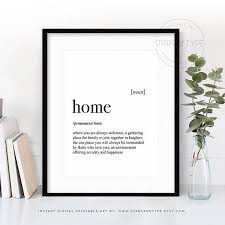 Home Dictionary Definition Meaning Printable Art Etsy Wall Printables Printable Wall Art Printable Art