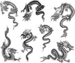 The tattoos exhibit the serpentine, wingless mythological creatures with small claws and horned head. Drawing Simple Japanese Dragon Tattoo Drawing
