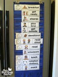 Displaying Visual Summer Schedule In Pocket Chart This