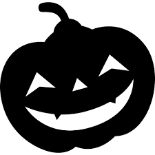 かぼちゃランタンのモノクロ シルエットイラスト ハロウィン シルエット ハロウィン かぼちゃ イラスト カボチャ イラスト