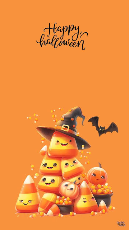 Halloween Candy Corn Phone Wallpaper