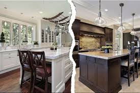 Fresh Coat Of Paint Light Vs Dark Kitchens Dark Kitchen Cabinets Dark Kitchen Light Kitchen Cabinets