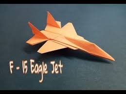 Cara membuat origami burung bahan: Origami Cara Membuat Pesawat Kertas Origami F 15 Eagle Jet Origami Paper Youtube Origami Kertas Origami Kertas