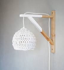 Hey I Found This Really Awesome Etsy Listing At Https Www Etsy Com Listing 163164206 Dipped Wood Wall Lamp With Wood Wall Lamps Crochet Lamp Diy Lamp Shade