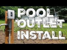 Installing An Electrical Outlet For The Above Ground Pool Youtube In 2020 Above Ground Pool Rectangle Above Ground Pool Pool Electrical