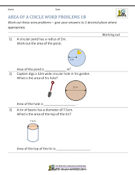 If there are any topics in particular that you need help with then send us an email. Area Of A Circle
