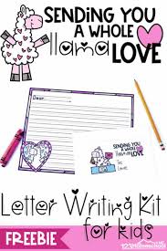 Hwe stationery is a top online seller of journals and notebooks ideal for bullet journaling. Free Valentines Day Llama Letter Writing Kit For Kids