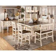 Whether you prefer a metal, glass or wood dining room table you'll find it in a square, round or rectangular shape that perfectly fits your dining space. Whitesburg Counter Height Dining Room Set Cottage Style Dining Room Dining Room Sets Counter Height Dining Room Tables