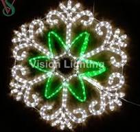 Decoration Christmas Outdoor Lighting IP65 2D Motif LED Snowflake Light