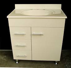 For decades, the standard height of a bathroom vanity was 30 to 32 inches, but this range may be less common today. Daedalus Wpl750li 750mm Ivory Color Bathroom Vanity Unit With Ivory Color Acrylic Basin Mtv Bathroom Centre