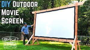 Youtube Diy Outdoor Movie Screen Backyard Movie Screen Outdoor Movie Screen