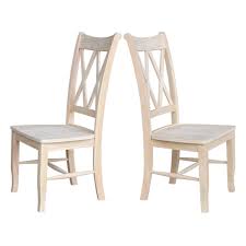 All chairs are available assembled and many can be purchased ready to assemble for fast, free shipping! Set Of 2 Traditional Unfinished Wood Dining Chairs Fastfurnishings Com