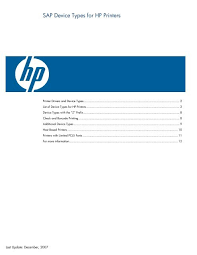 Which is the latest print driver for the hp color laserjet? Sap Device Types For Hp Printers