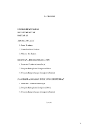 1 Daftar Isi Lembar Pengesahan Kata Pengantar Daftar Isi A Pendahuluan 1 Latar Belakang 2 Dasar Landasan Hukum 3 Maksud Proposal