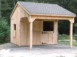 Horse Run In Shed Single Horse Barn Simple Horse Barns Goat House