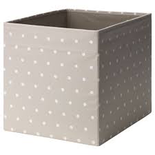 Drona Box Beige Dotted 13x15x13 Ikea Kallax Shelving Kallax Shelf Kallax